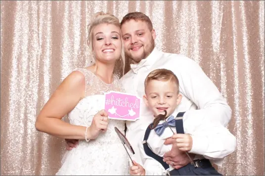 Champagne sequin backdrop