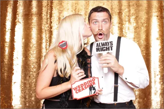 Large gold sequin backdrop
