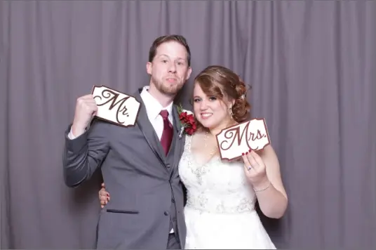 Gray drape backdrop