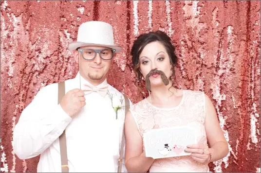 Rose gold magic sequin backdrop